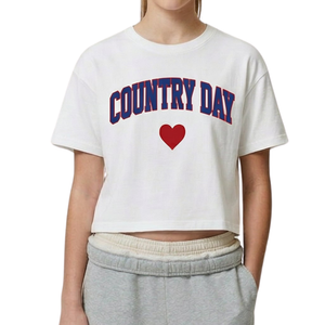 Country Day — Heart Collection Crop Tee