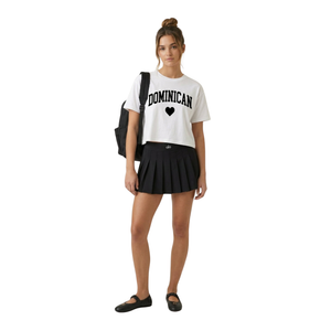 Dominican — Heart Collection Crop Tee