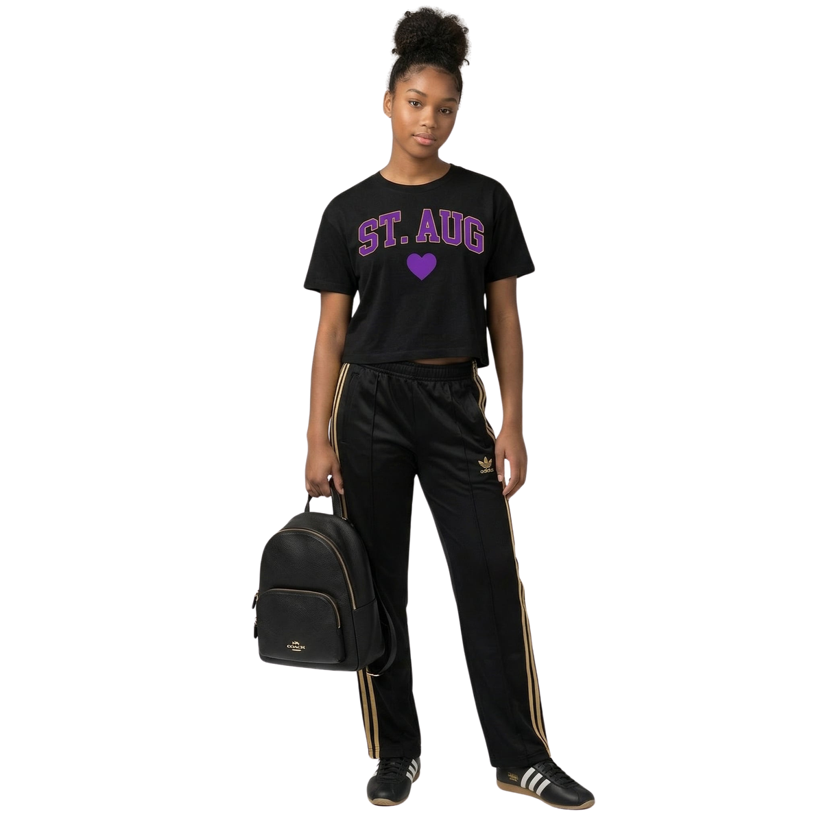 St. Aug — Heart Collection Crop Tee
