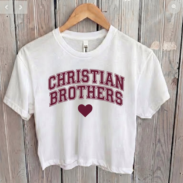 Christian Brothers — Heart Collection Crop Tee