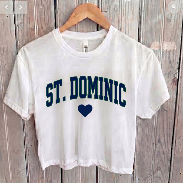 St. Dominic — Heart Collection Crop Tee