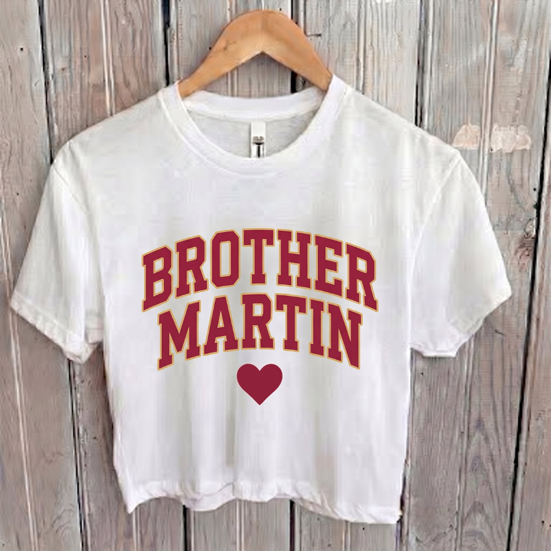 Brother Martin — Heart Collection Crop Tee