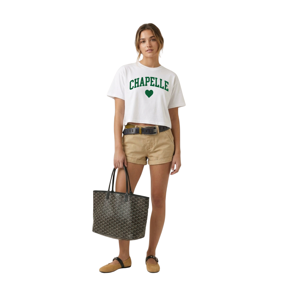 Chapelle — Heart Collection Crop Tee