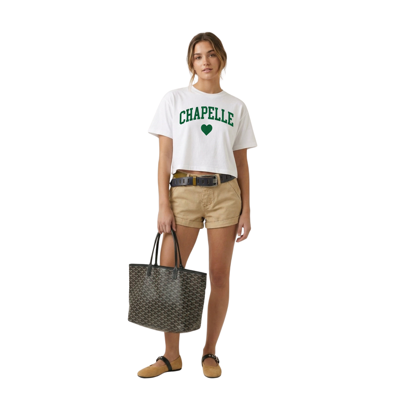 Chapelle — Heart Collection Crop Tee