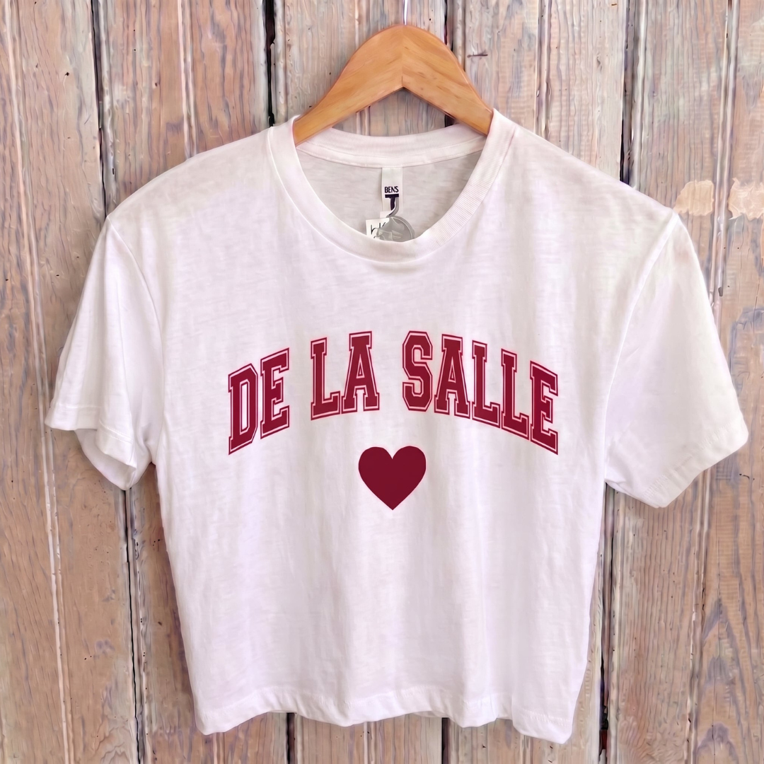 De La Salle — Heart Collection Crop Tee