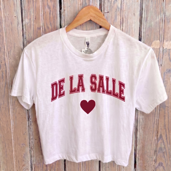 De La Salle — Heart Collection Crop Tee