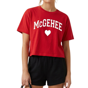 McGehee — Heart Collection Crop Tee