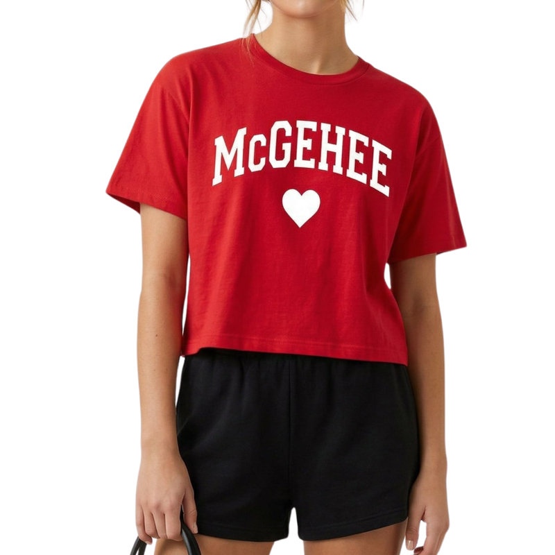 McGehee — Heart Collection Crop Tee