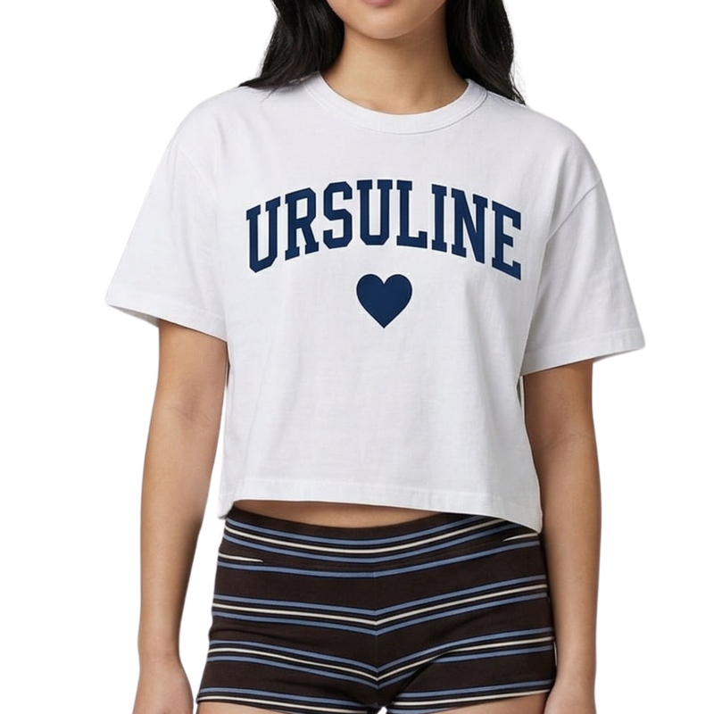 Ursuline — Heart Collection Crop Tee